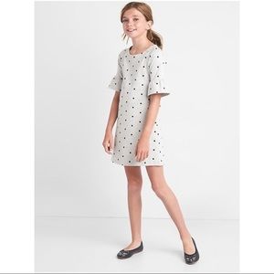 Gap Girl Polka Dots Bell Sleeve Dress Size S